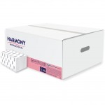 Prosop hartie ZZ  Harmony, alb, 24x23cm, 2 straturi, 150 foi/pach, 3000 foi/bax